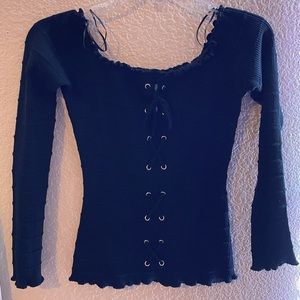 Off the shoulder long sleeve